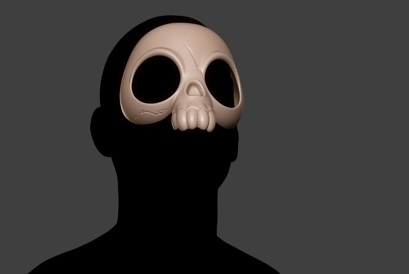 Skull Mask 11 3D print model_10