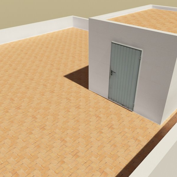 Photorealistic Low Poly Building 3D model_7