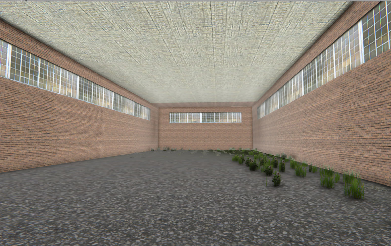 Industrial Hall 2 Low-poly 3D model_7