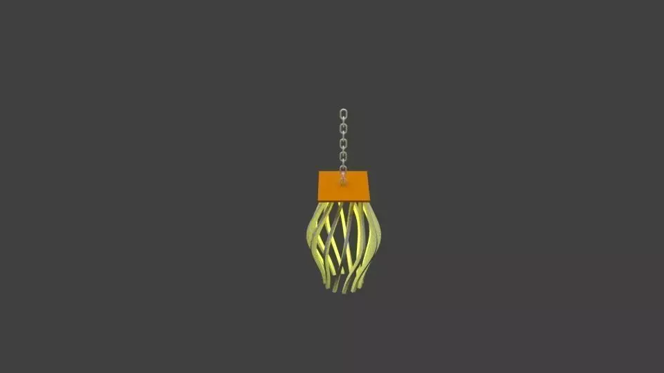 Lamp 3d fishing lure hanging Free 3D model