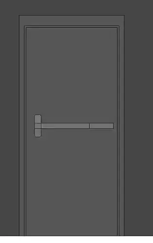  Quality Commercial  Grade Steel Door  with Window or without    Free 3D model