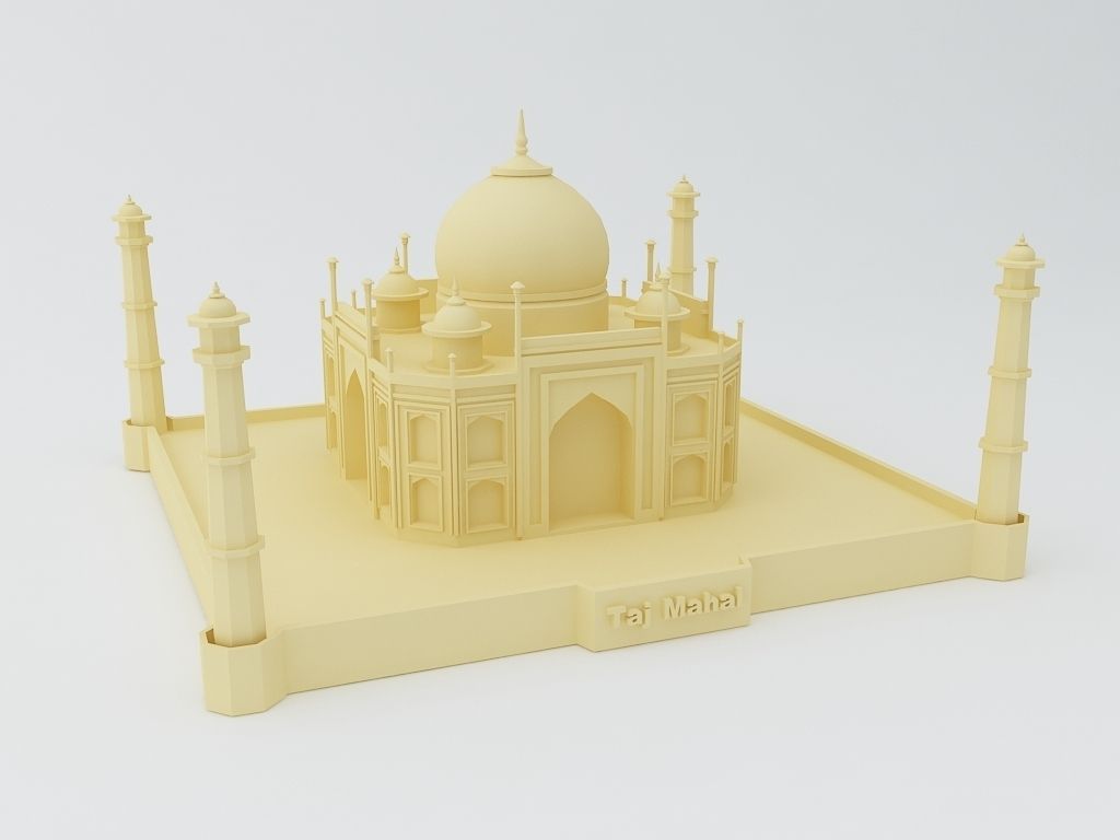 Taj Mahal 3D Print Ready Model 3D print model_1