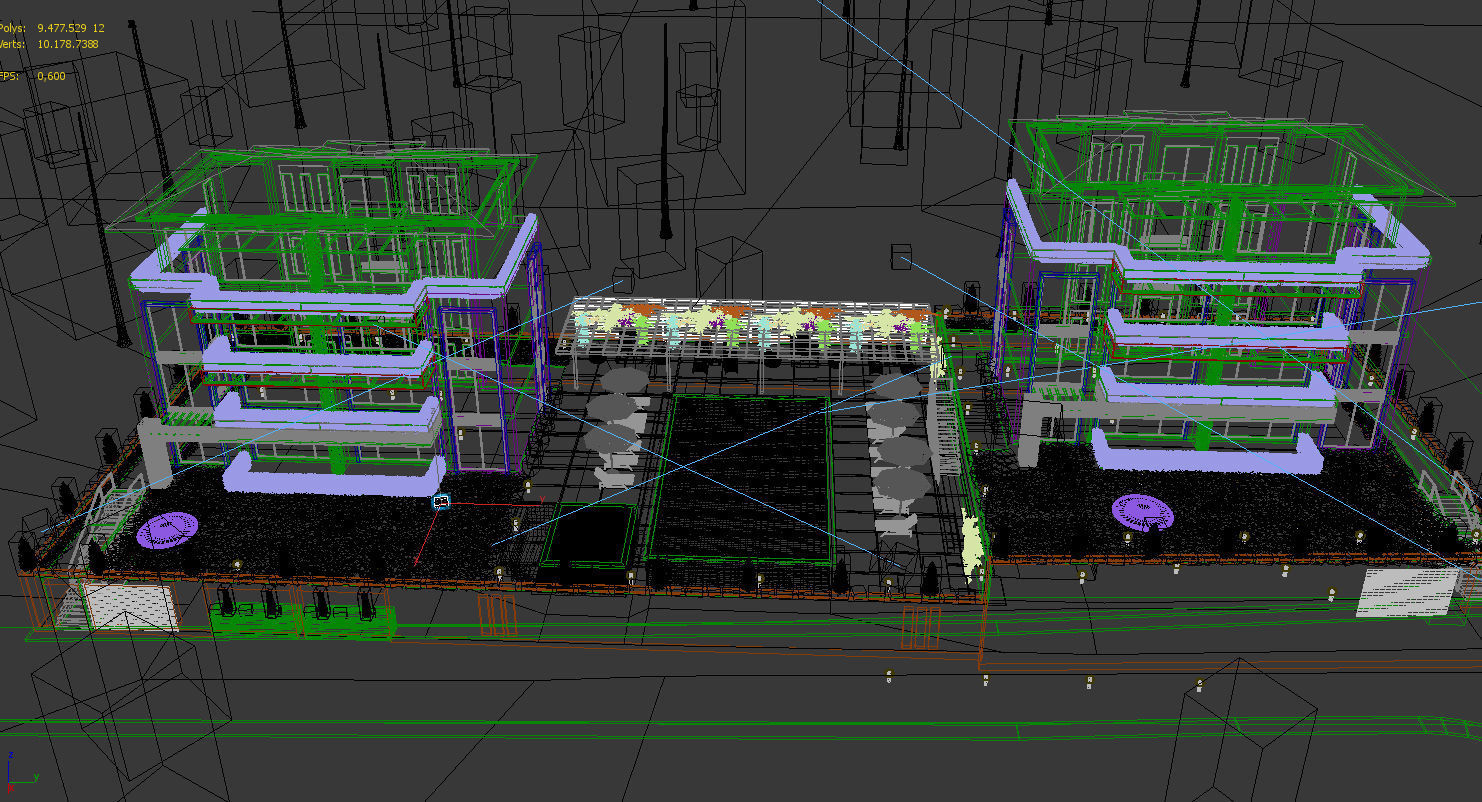 Modern Residential Exterior 3D model_6