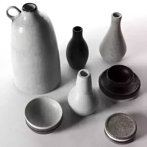 Vases Bowls and Plates 3D model