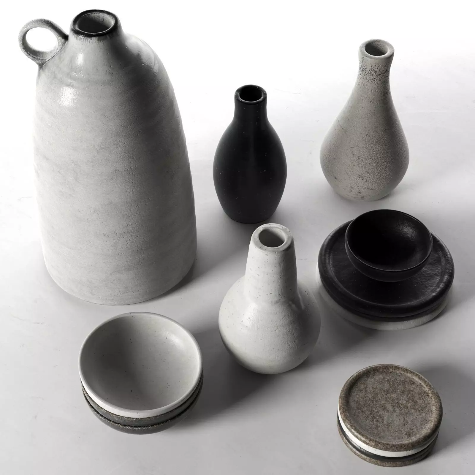 Vases Bowls and Plates 3D model_0
