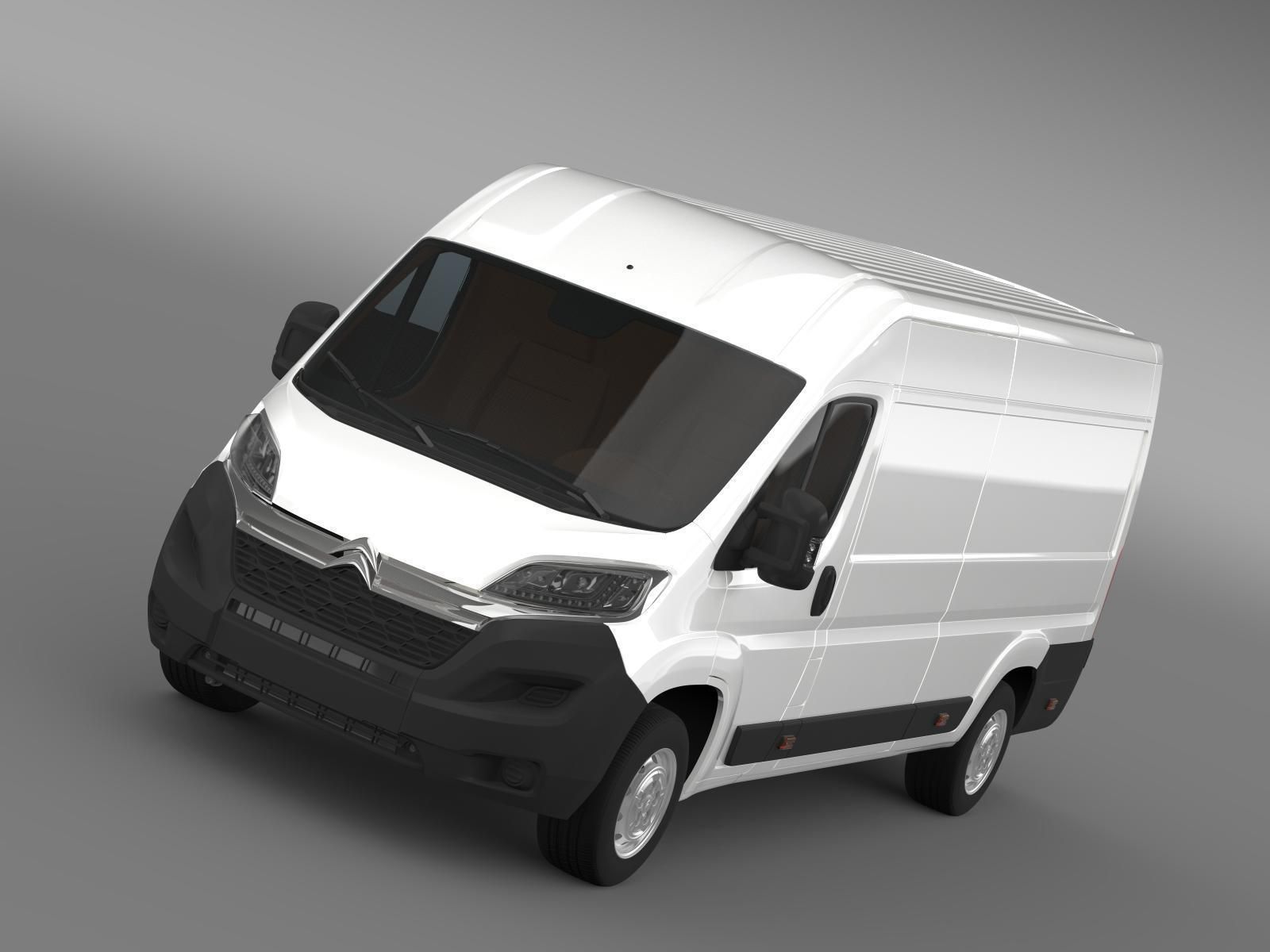 Citroen Relay Van L4H2 2017 3D model_2