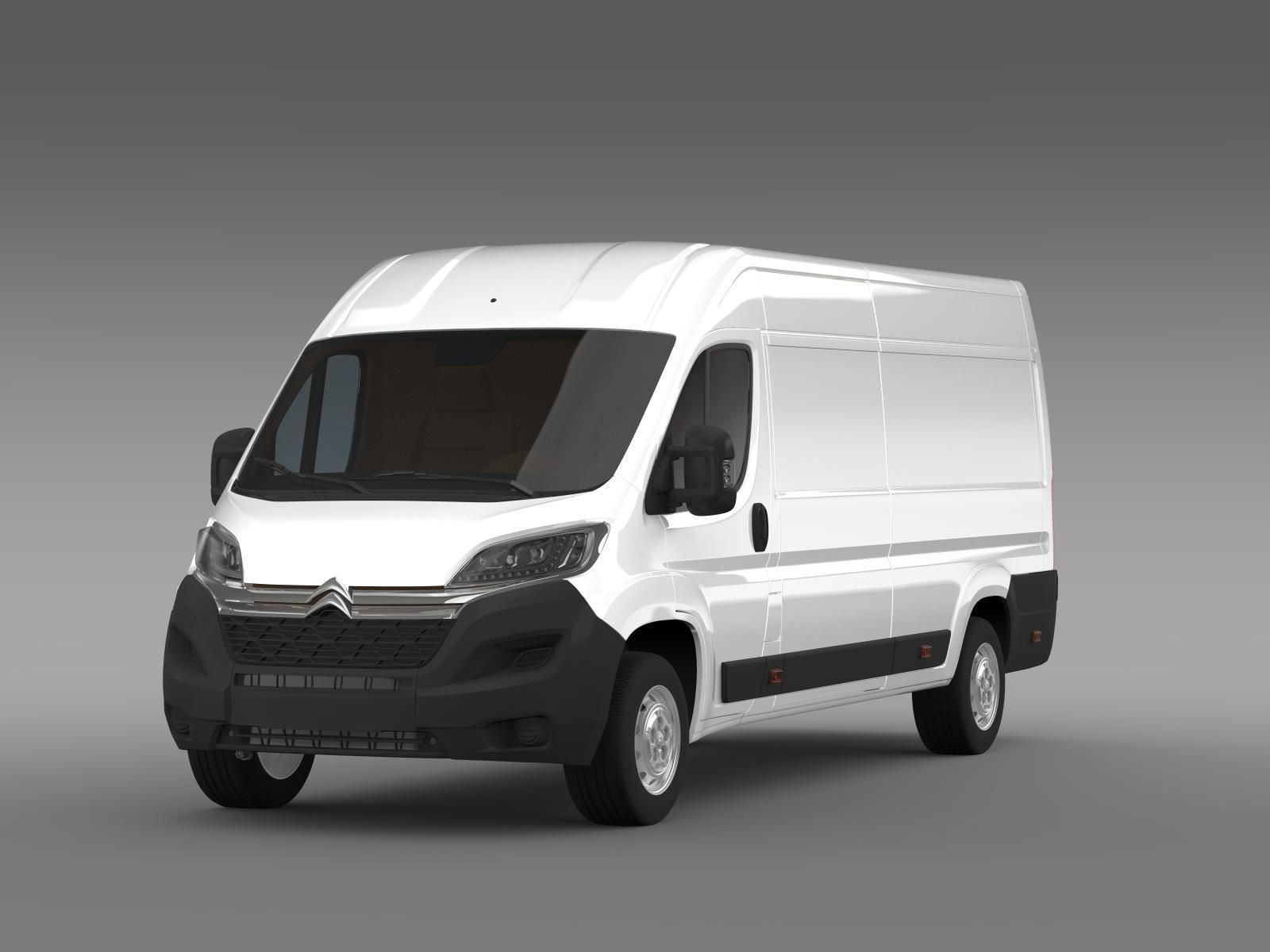 Citroen Relay Van L4H2 2017 3D model_3