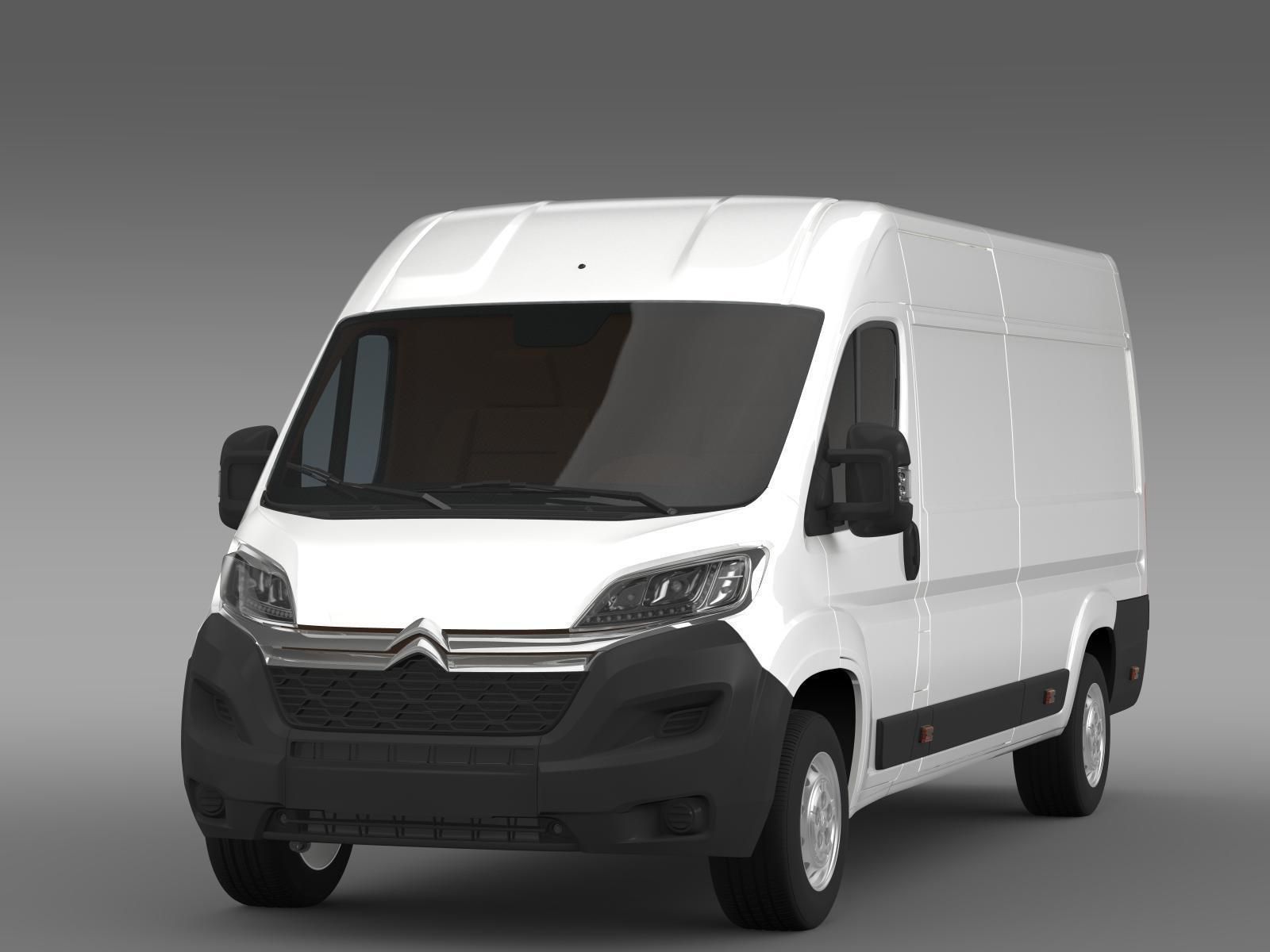 Citroen Relay Van L4H2 2017 3D model_1