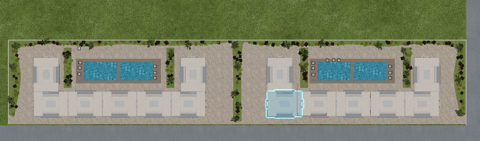 little architectural master plan project 3D model_3