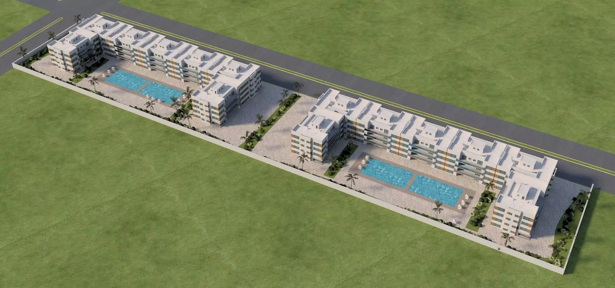 little architectural master plan project 3D model_0