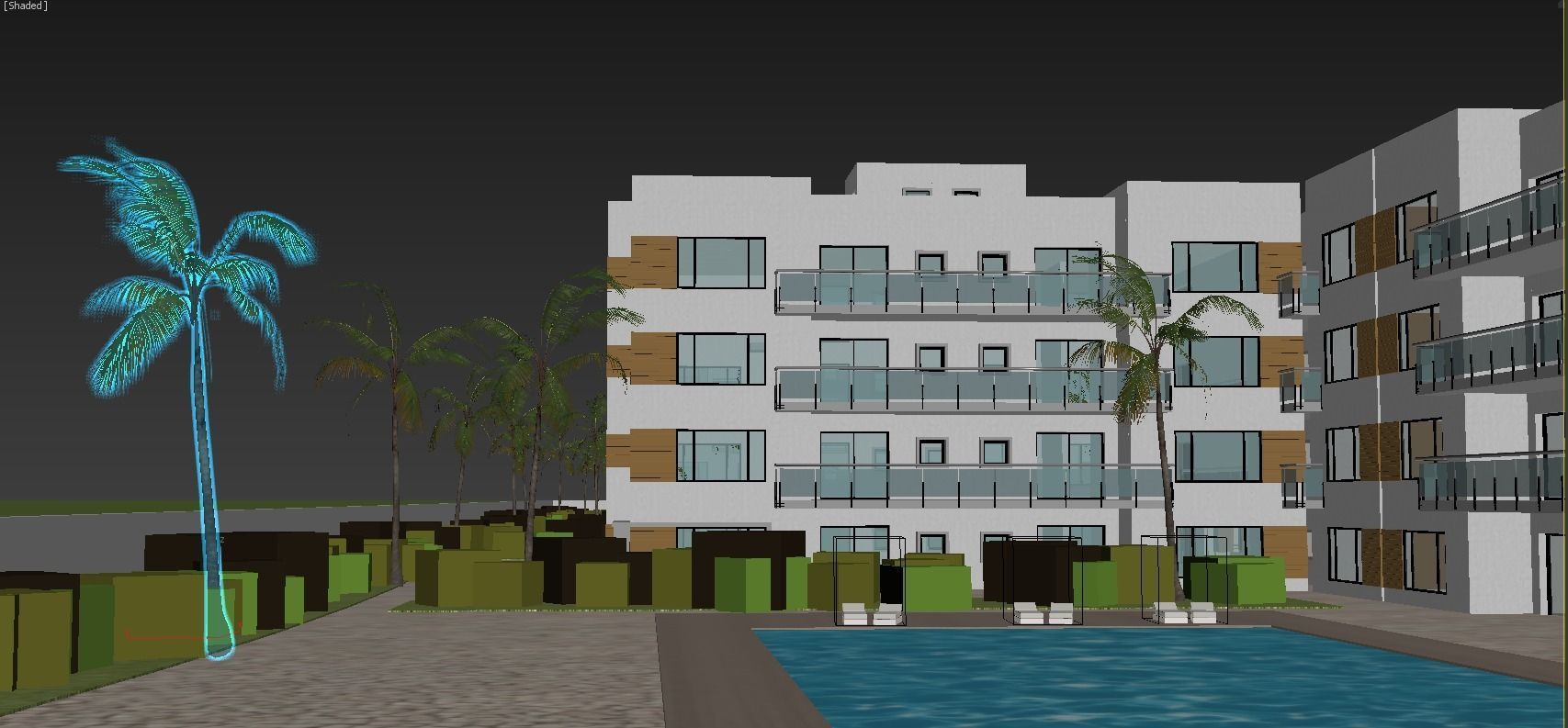 little architectural master plan project 3D model_2