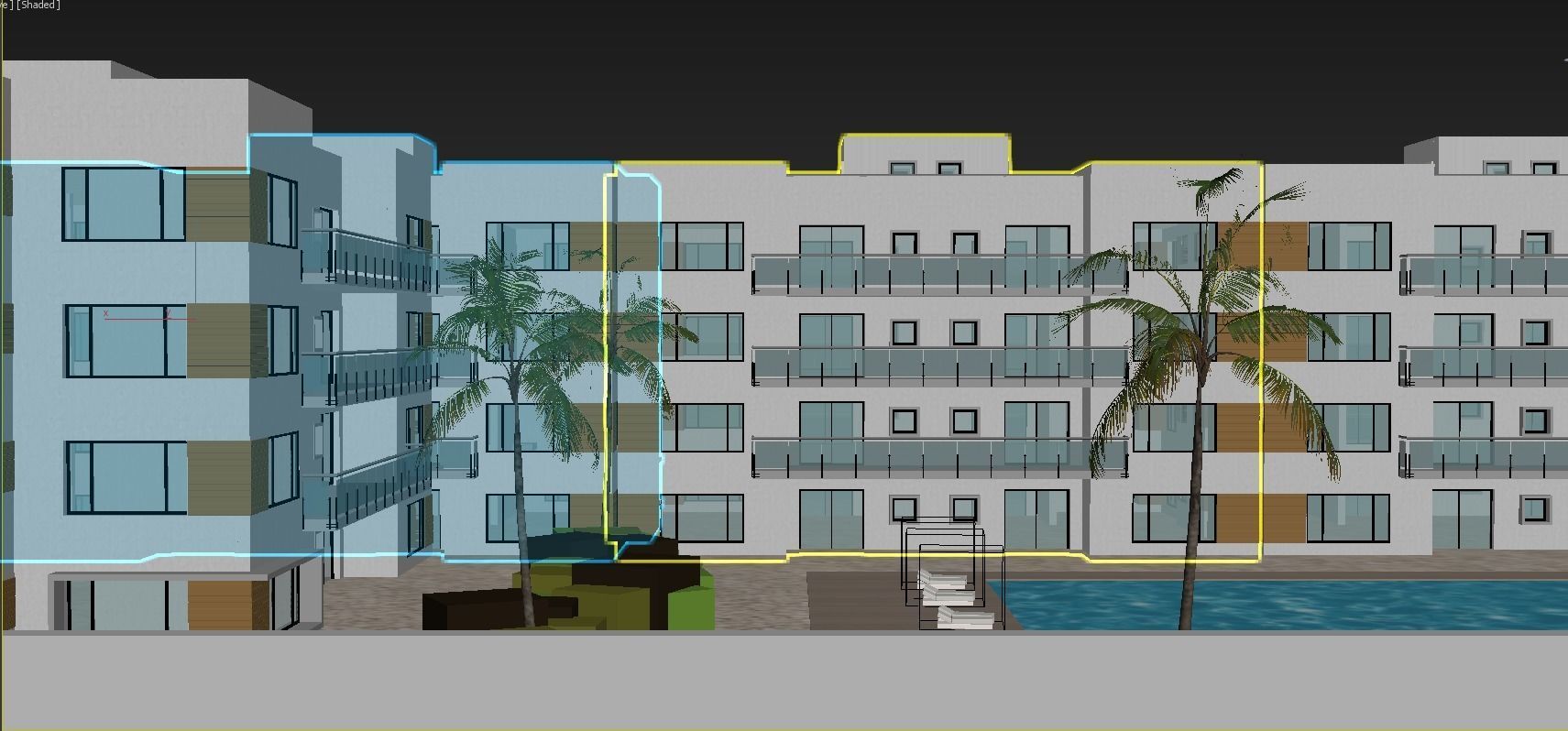little architectural master plan project 3D model_1