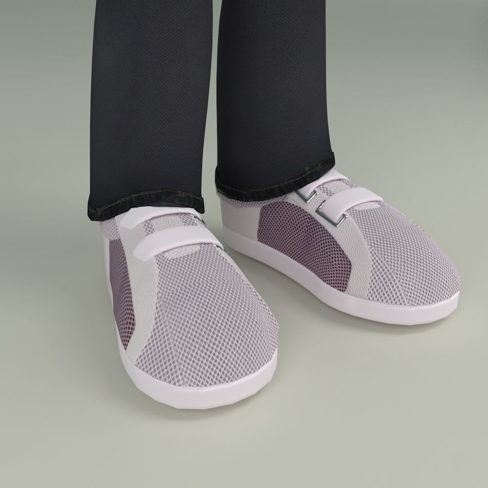 3 Textured Low poly Character Low-poly 3D model_21