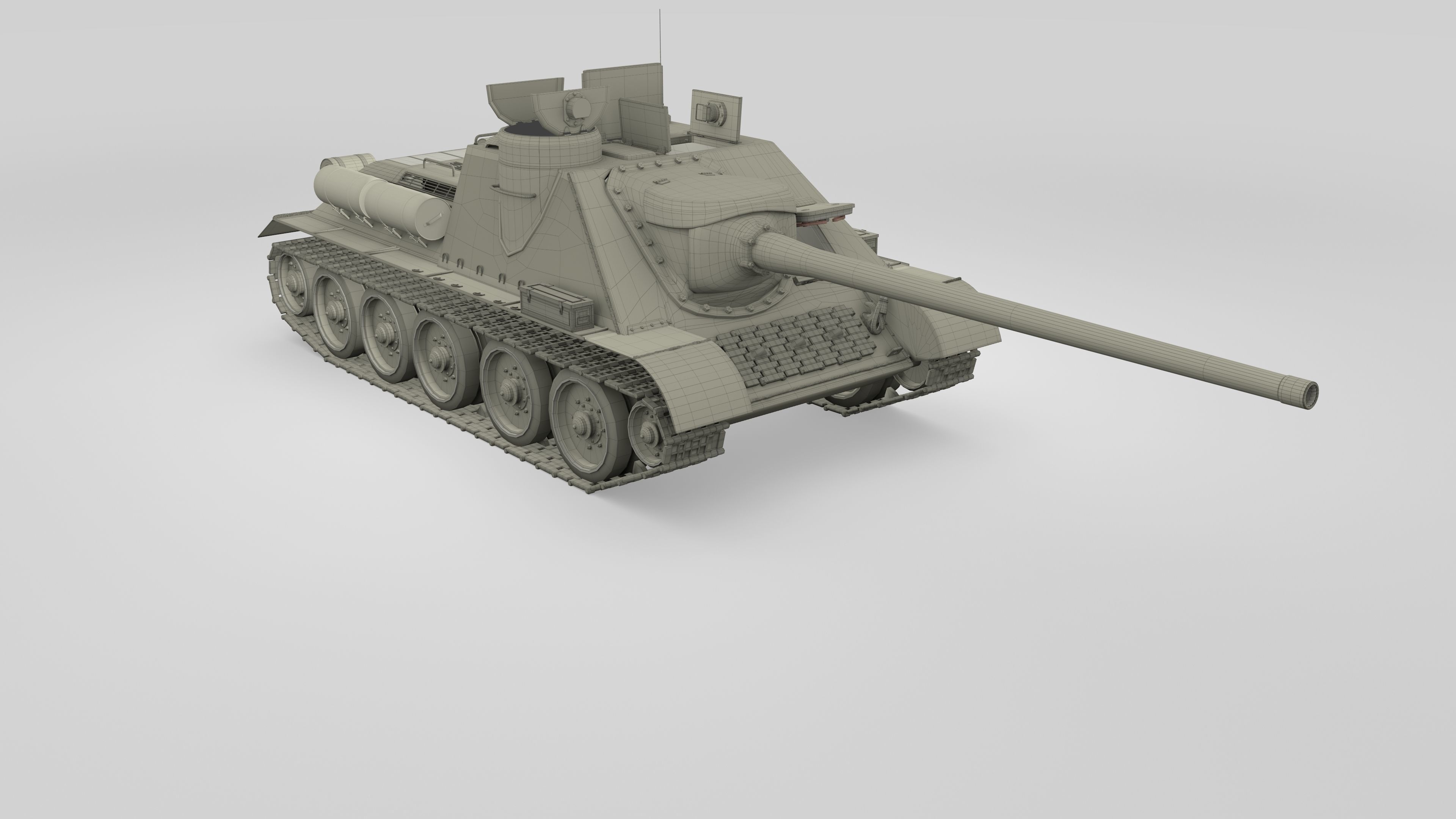 Eastern Front Armor Pack with Interior and Engine Bay v2 3D model_72