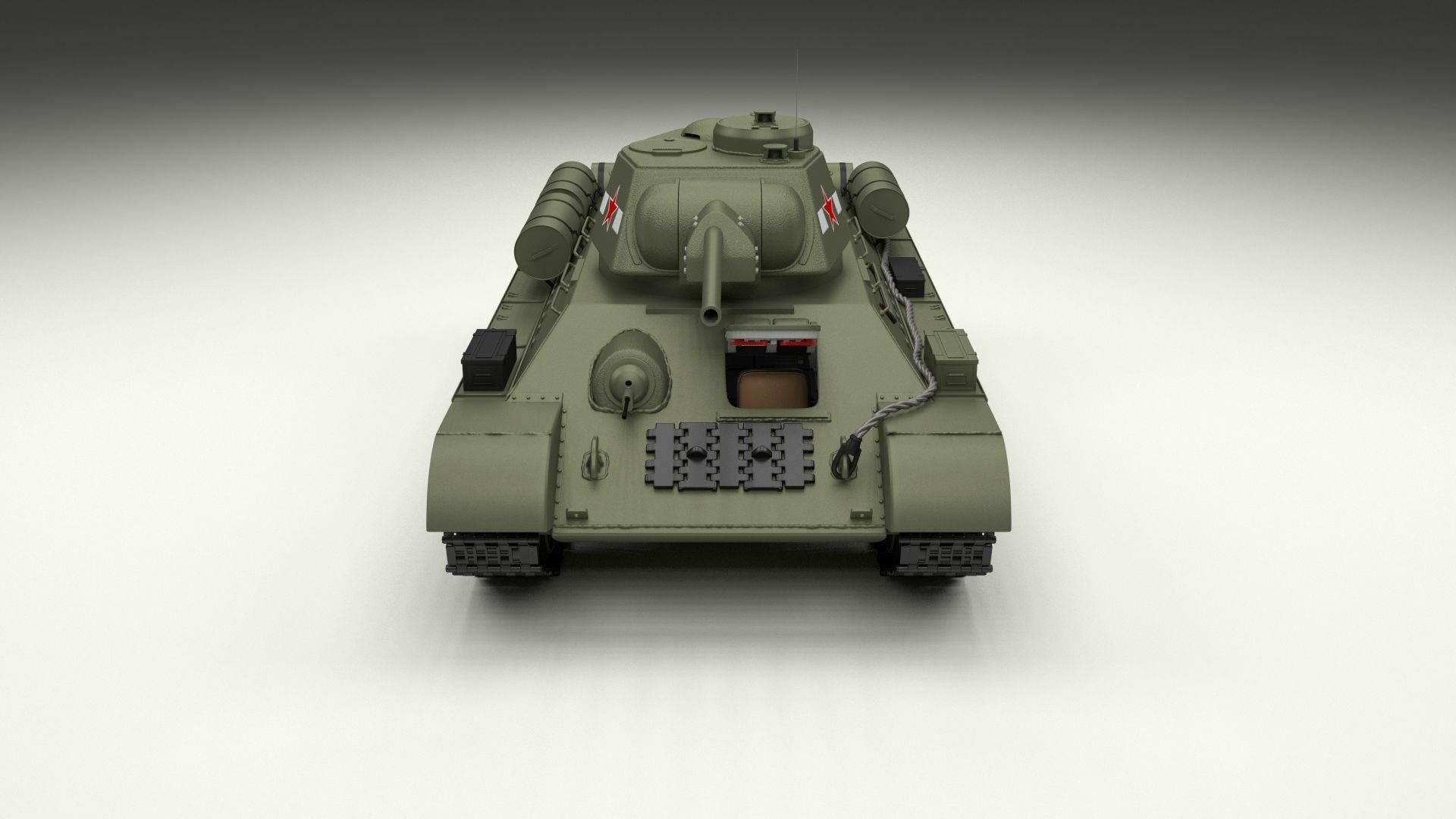 Eastern Front Armor Pack with Interior and Engine Bay v2 3D model_75