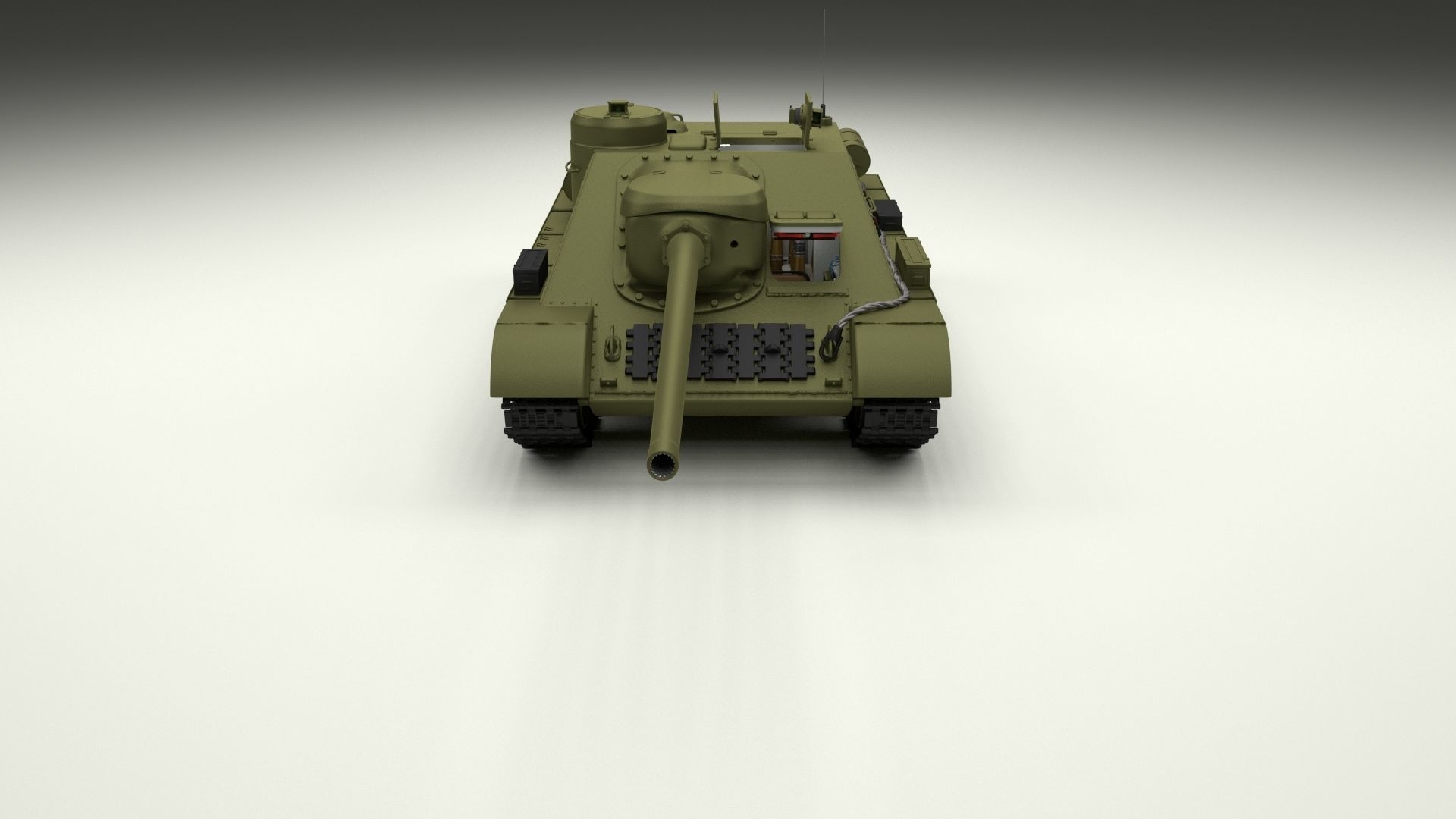 Eastern Front Armor Pack with Interior and Engine Bay v2 3D model_53