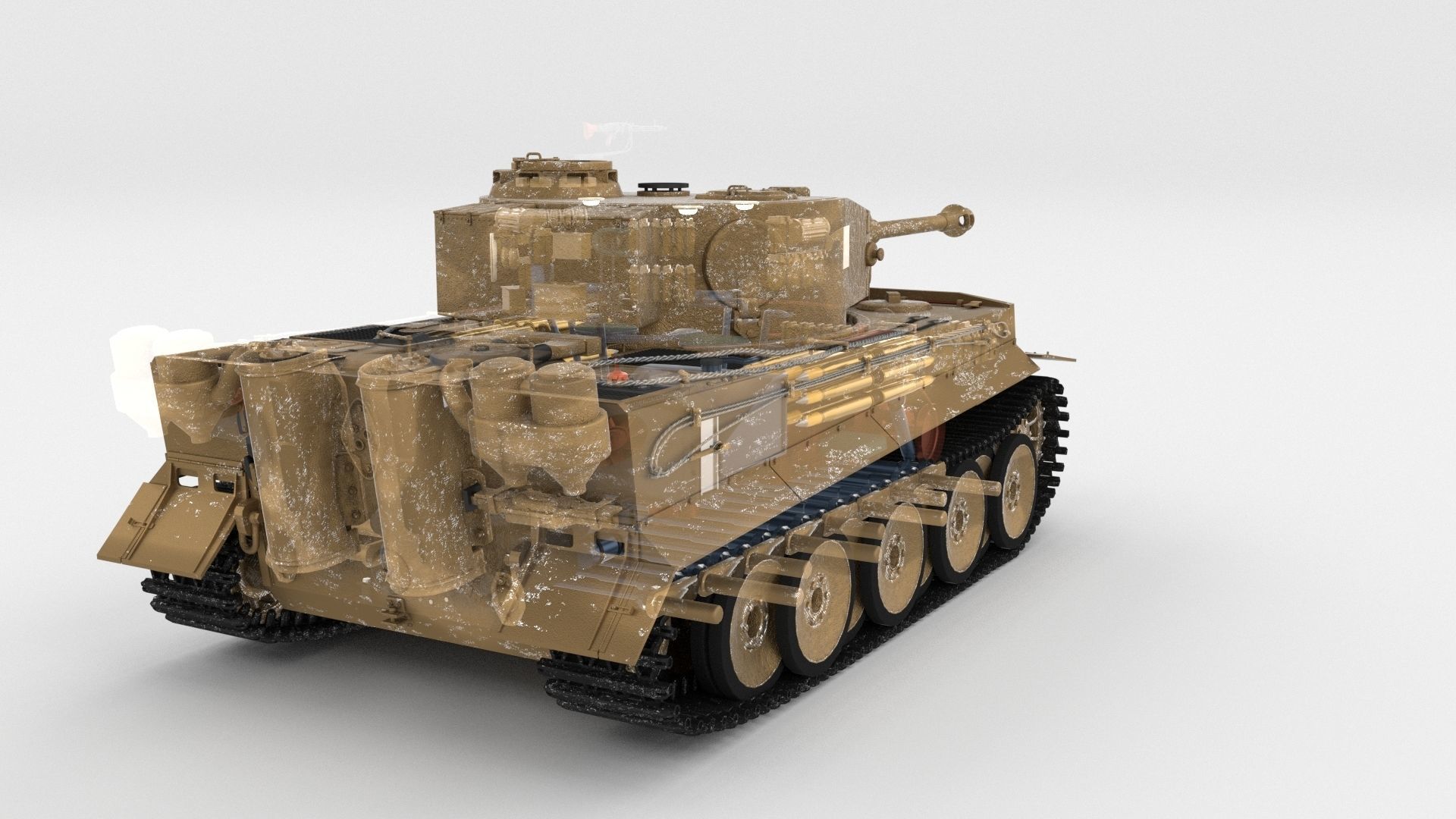 Eastern Front Armor Pack with Interior and Engine Bay v2 3D model_31