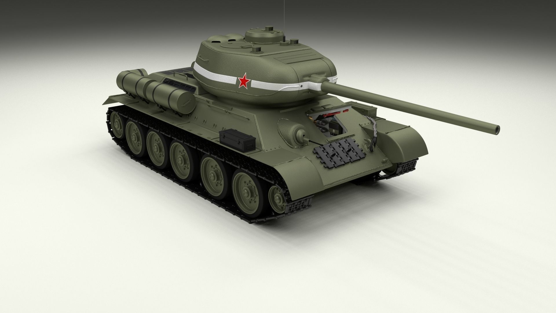 Eastern Front Armor Pack with Interior and Engine Bay v2 3D model_81