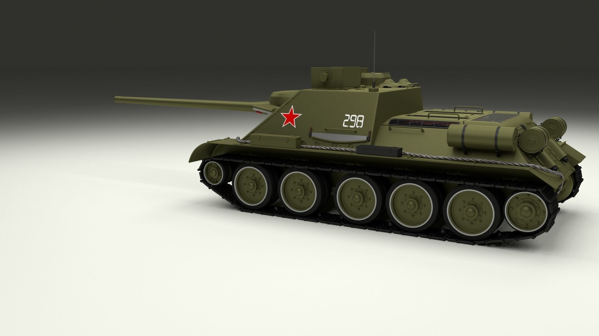 Eastern Front Armor Pack with Interior and Engine Bay v2 3D model_56