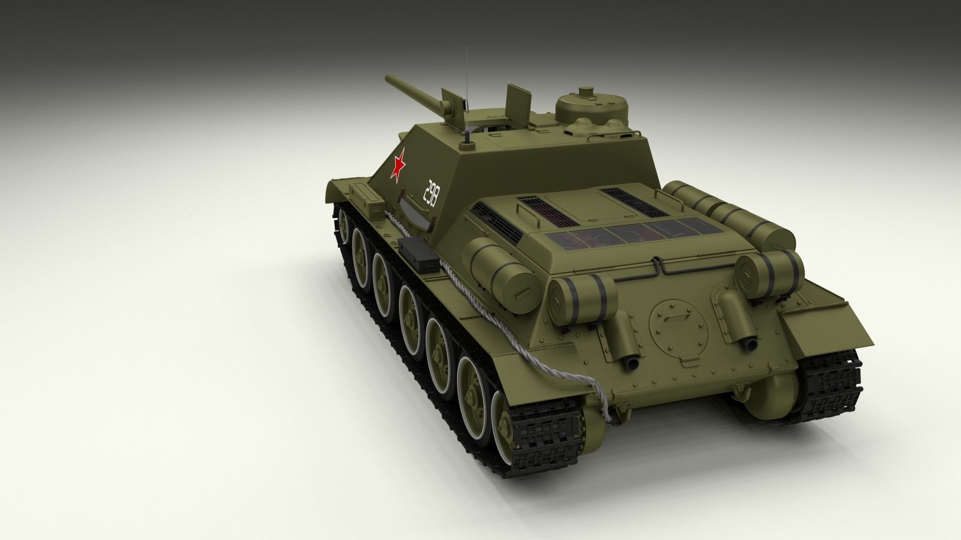 Eastern Front Armor Pack with Interior and Engine Bay v2 3D model_54