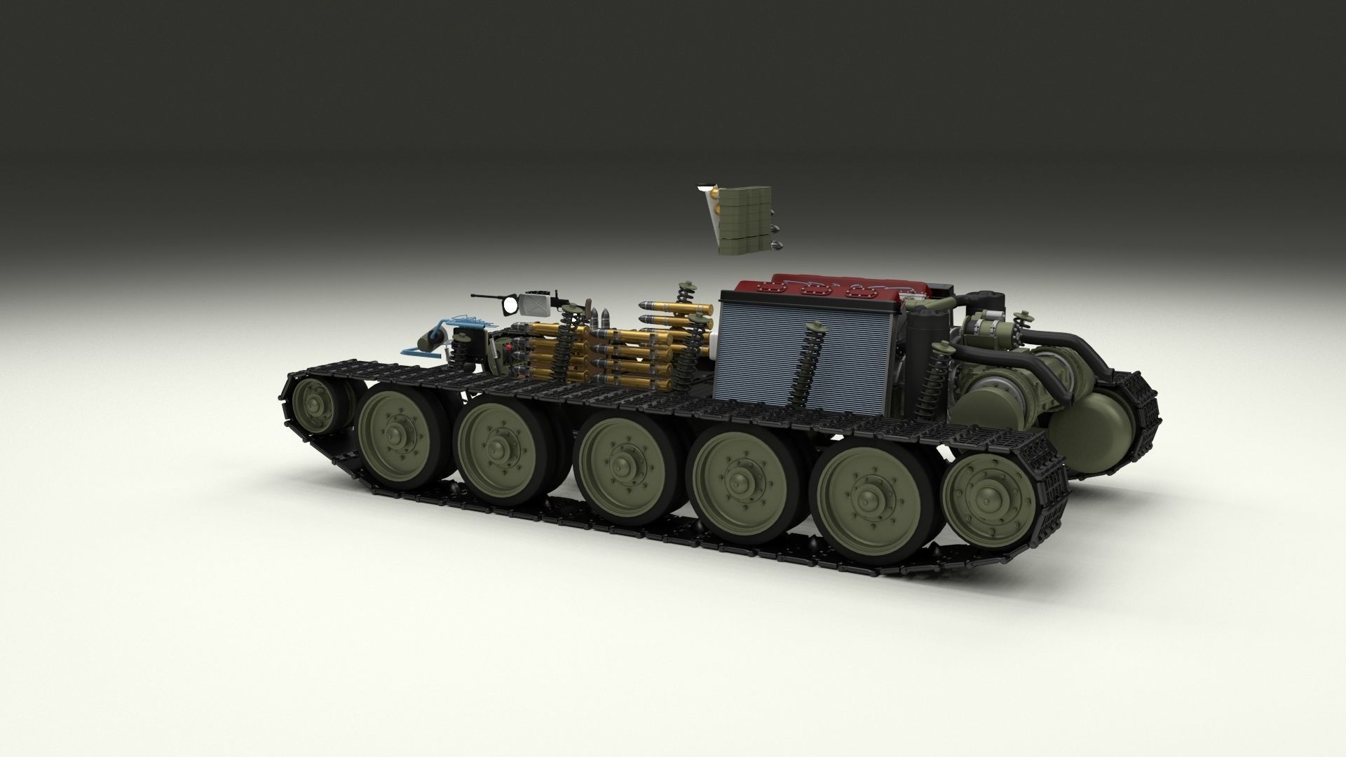Eastern Front Armor Pack with Interior and Engine Bay v2 3D model_101