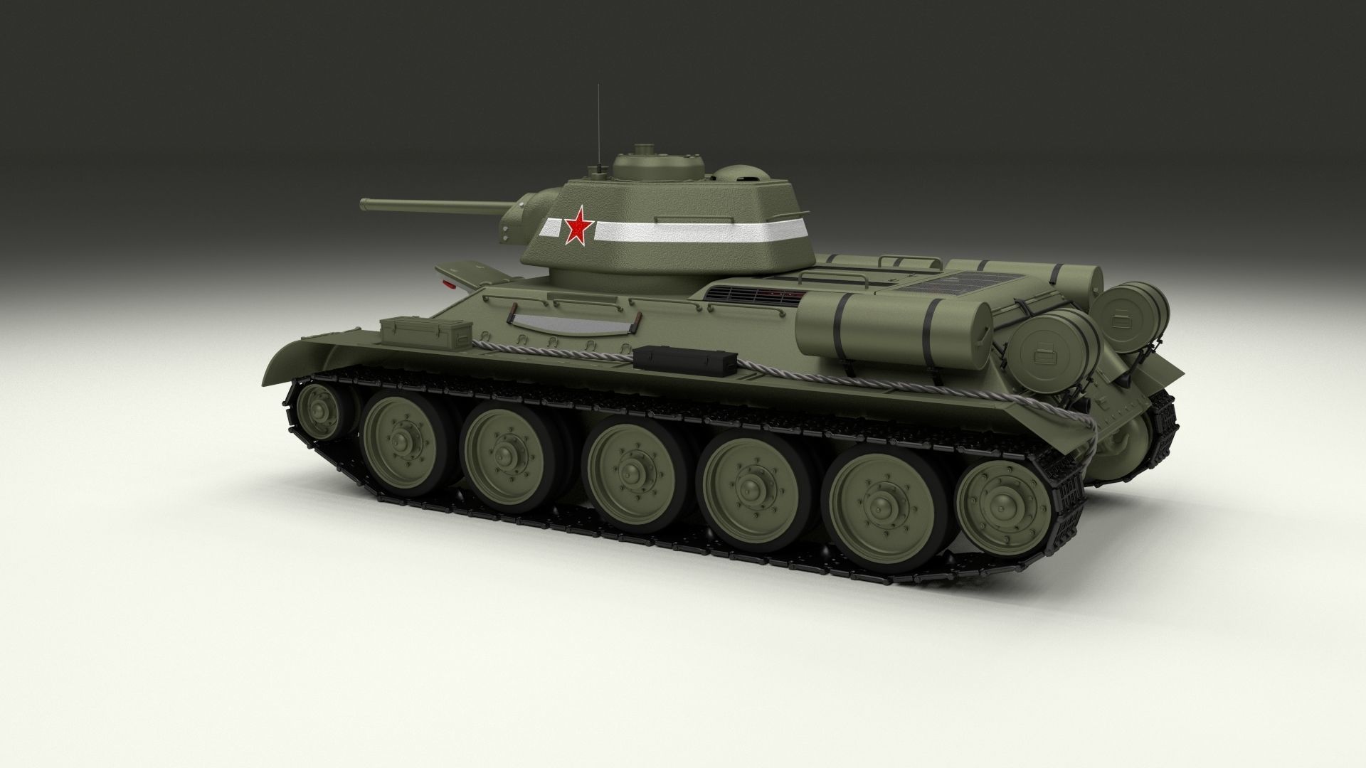 Eastern Front Armor Pack with Interior and Engine Bay v2 3D model_86