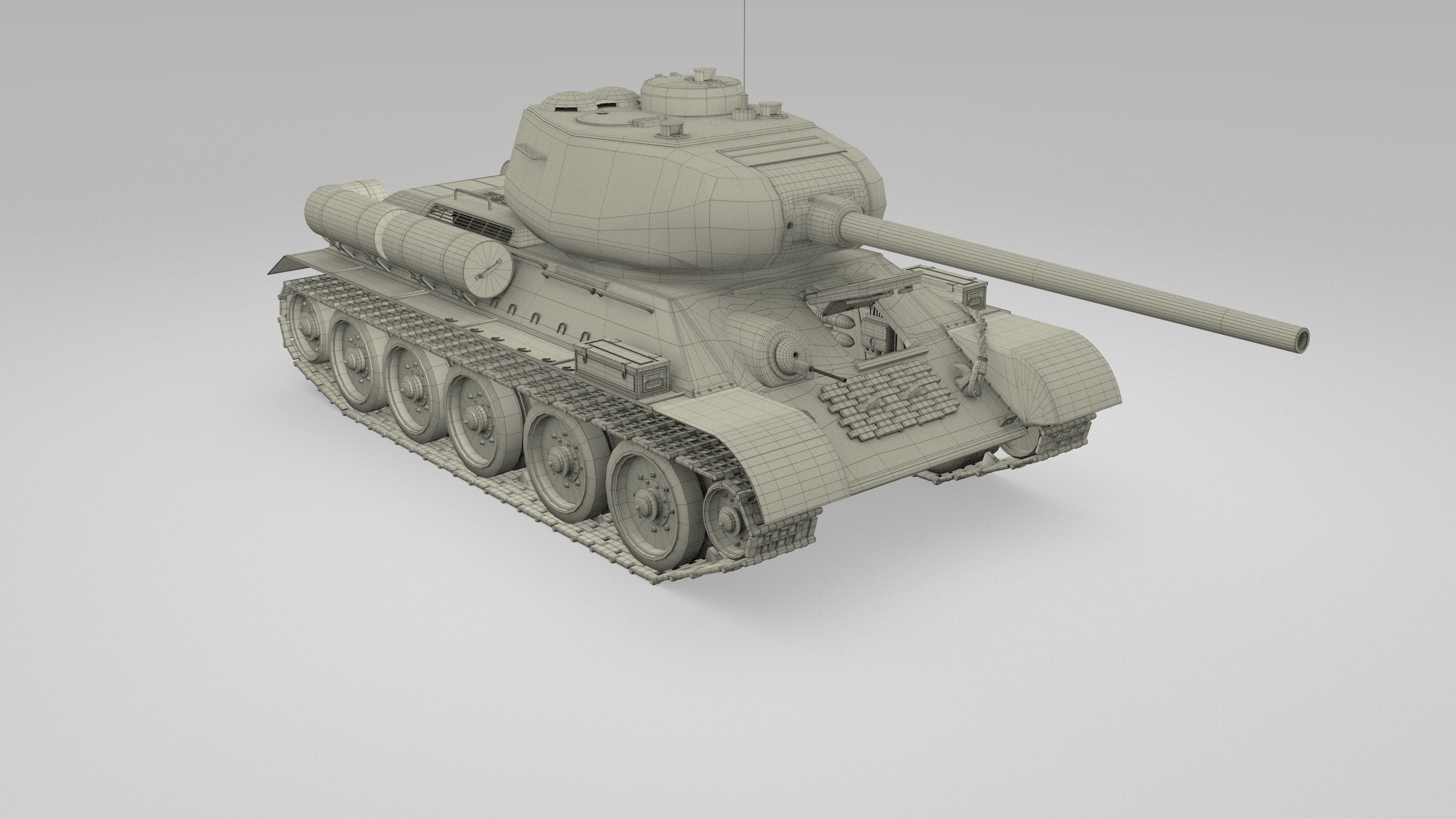 Eastern Front Armor Pack with Interior and Engine Bay v2 3D model_108