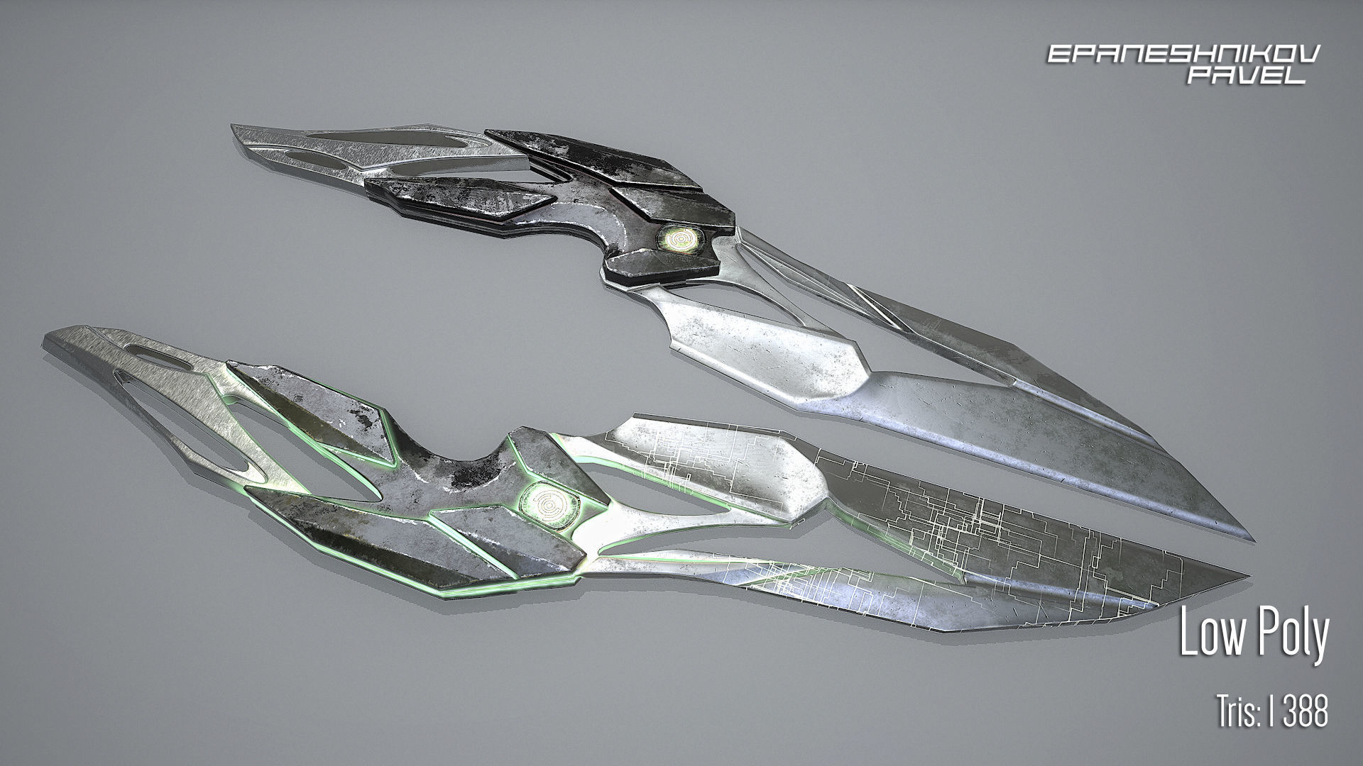 3D model sci-fi knife VR / AR / low-poly | CGTrader
