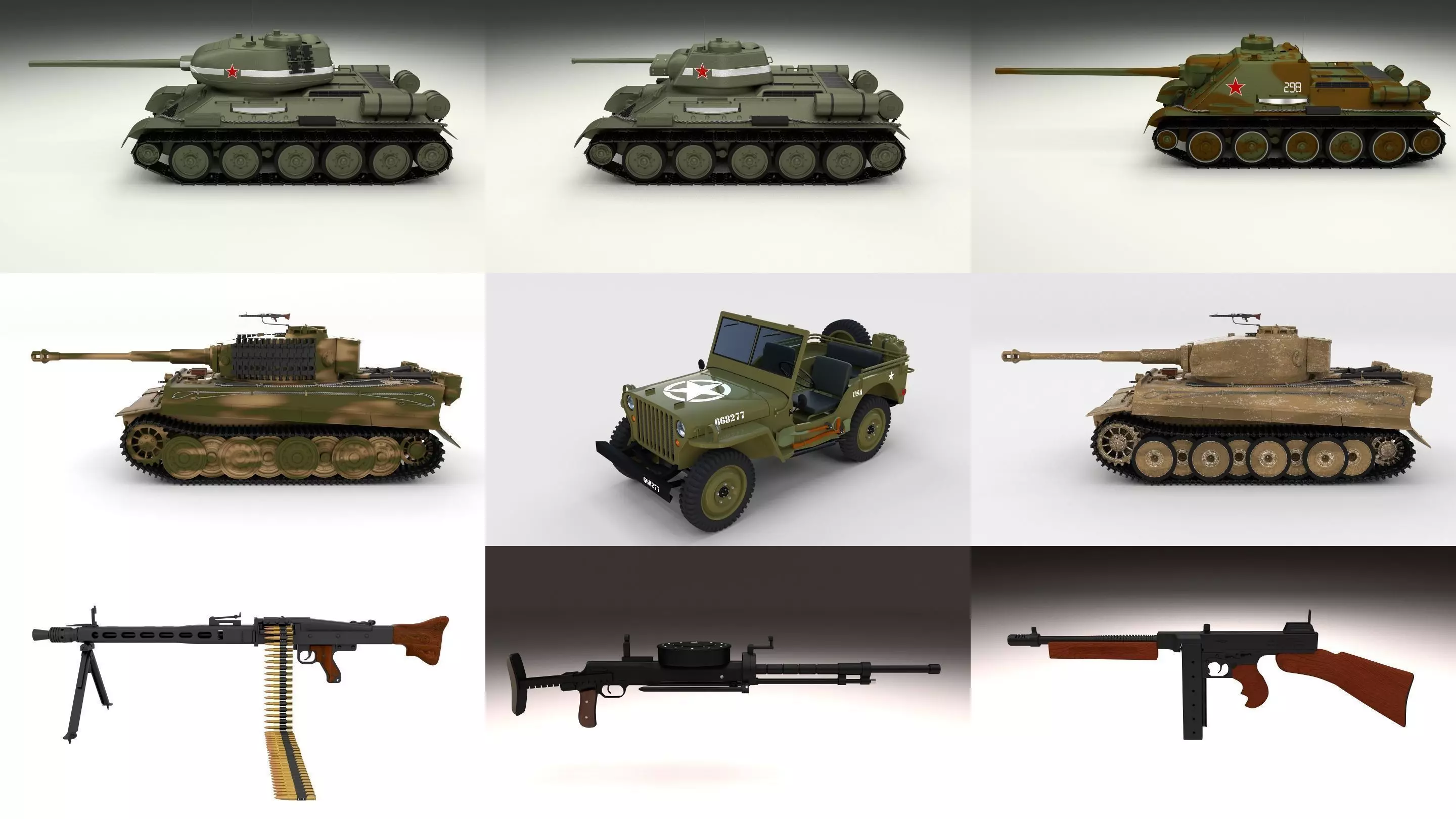 Full WW2 Pack 3D model_0