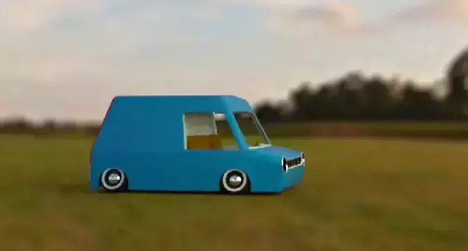 Practical cartoon car transit 60s PARODY