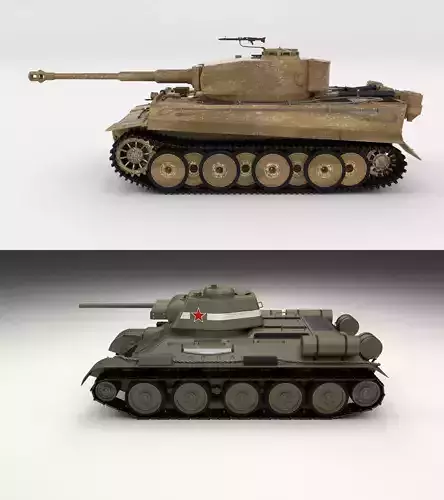 T34-76 Tiger Tank Early Pack
