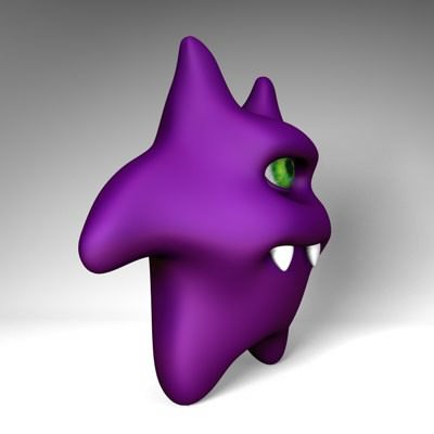 Character-Gremlin starfish 3D model_6