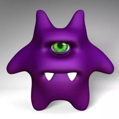 Character-Gremlin starfish 3D model_0
