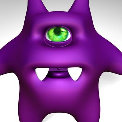 Character-Gremlin starfish 3D model_4