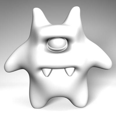 Character-Gremlin starfish 3D model_5