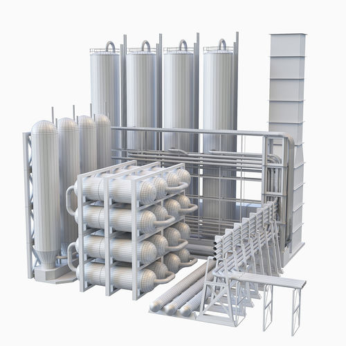 Industrial Manufacture Collection Low-poly 3D model 5