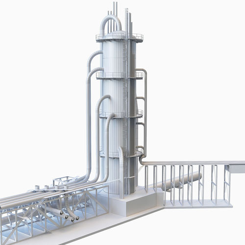 Industrial Manufacture Collection Low-poly 3D model 7