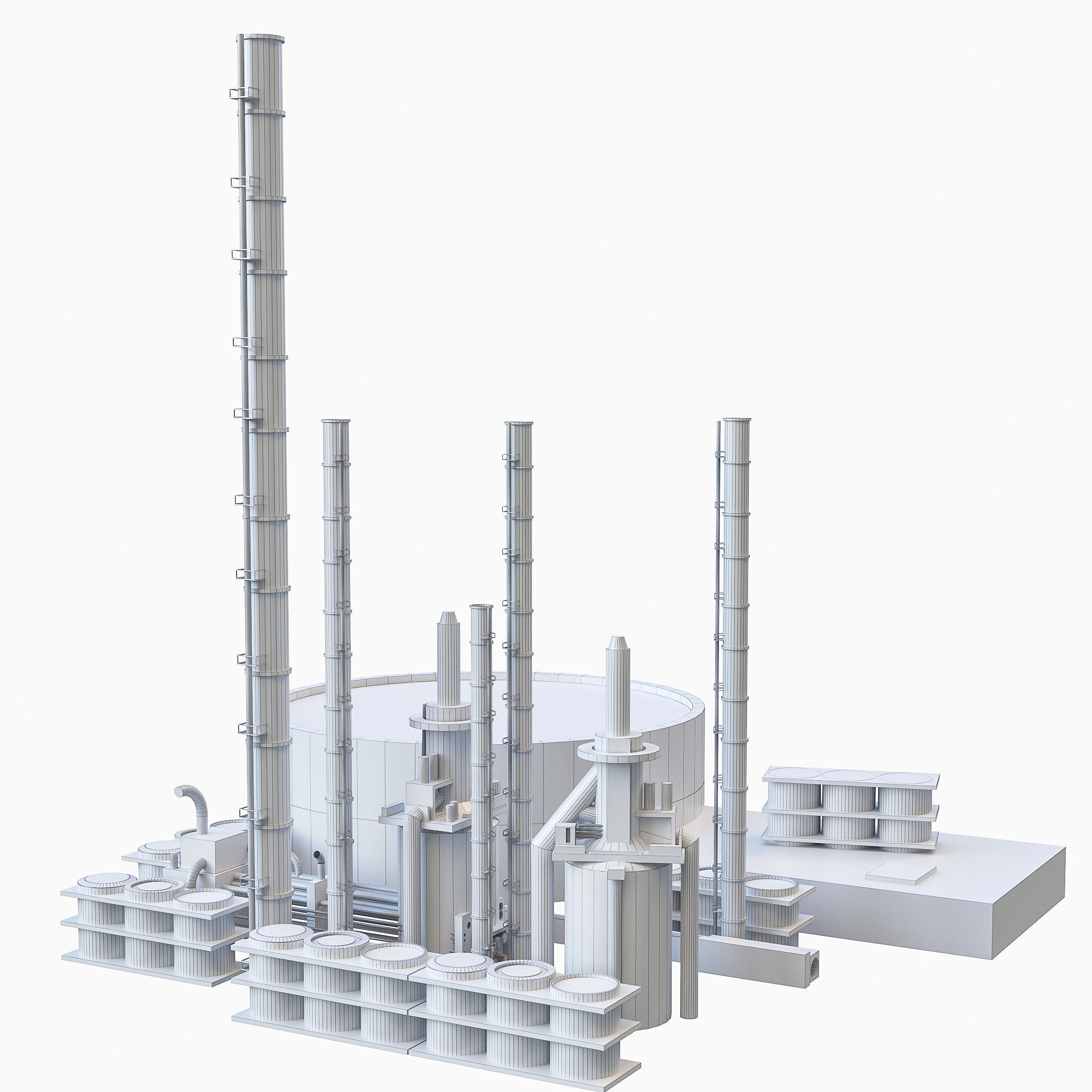 Industrial Manufacture Collection Low-poly 3D model_3