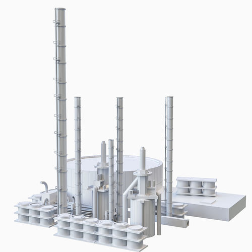 Industrial Manufacture Collection Low-poly 3D model 4