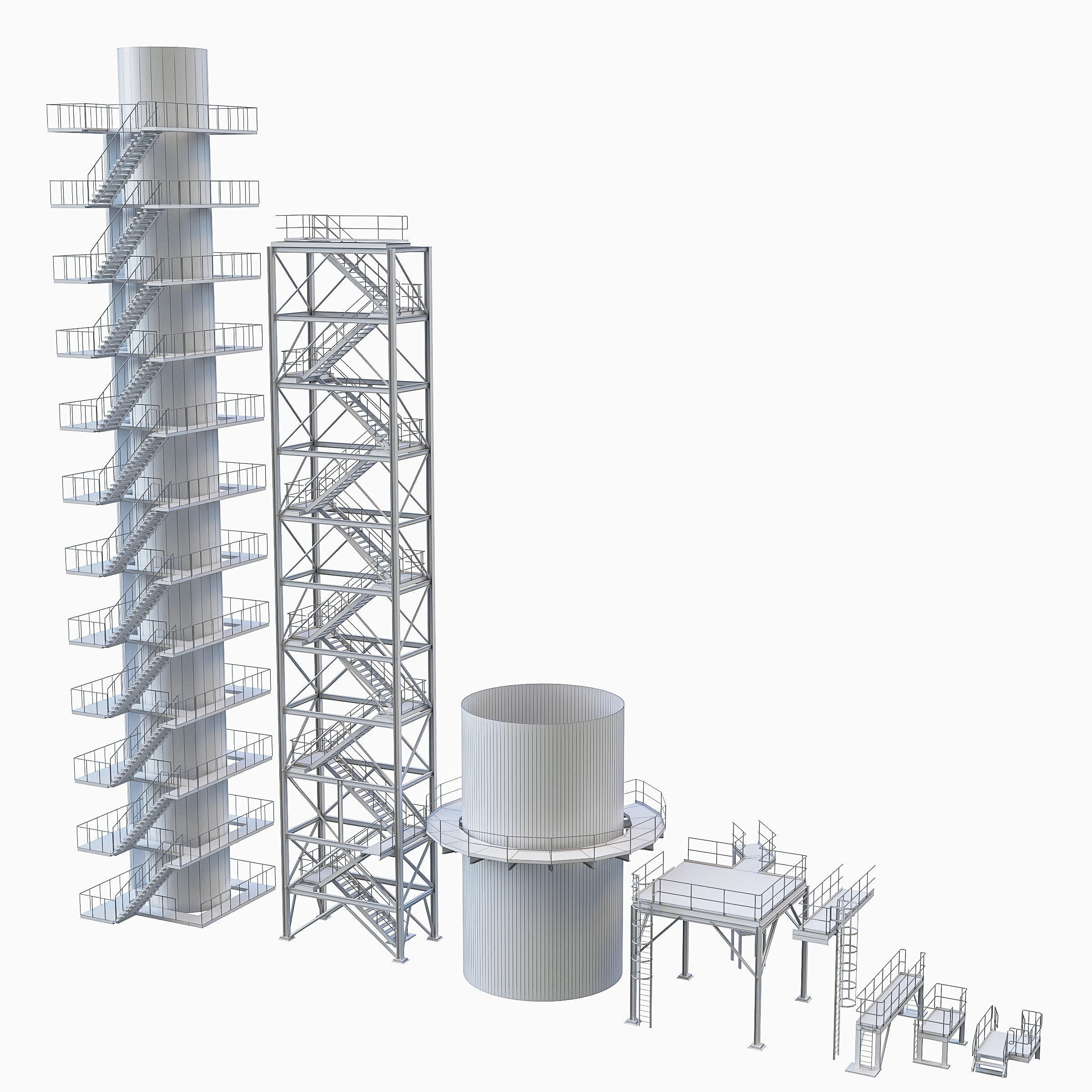 Industrial Manufacture Collection Low-poly 3D model_12