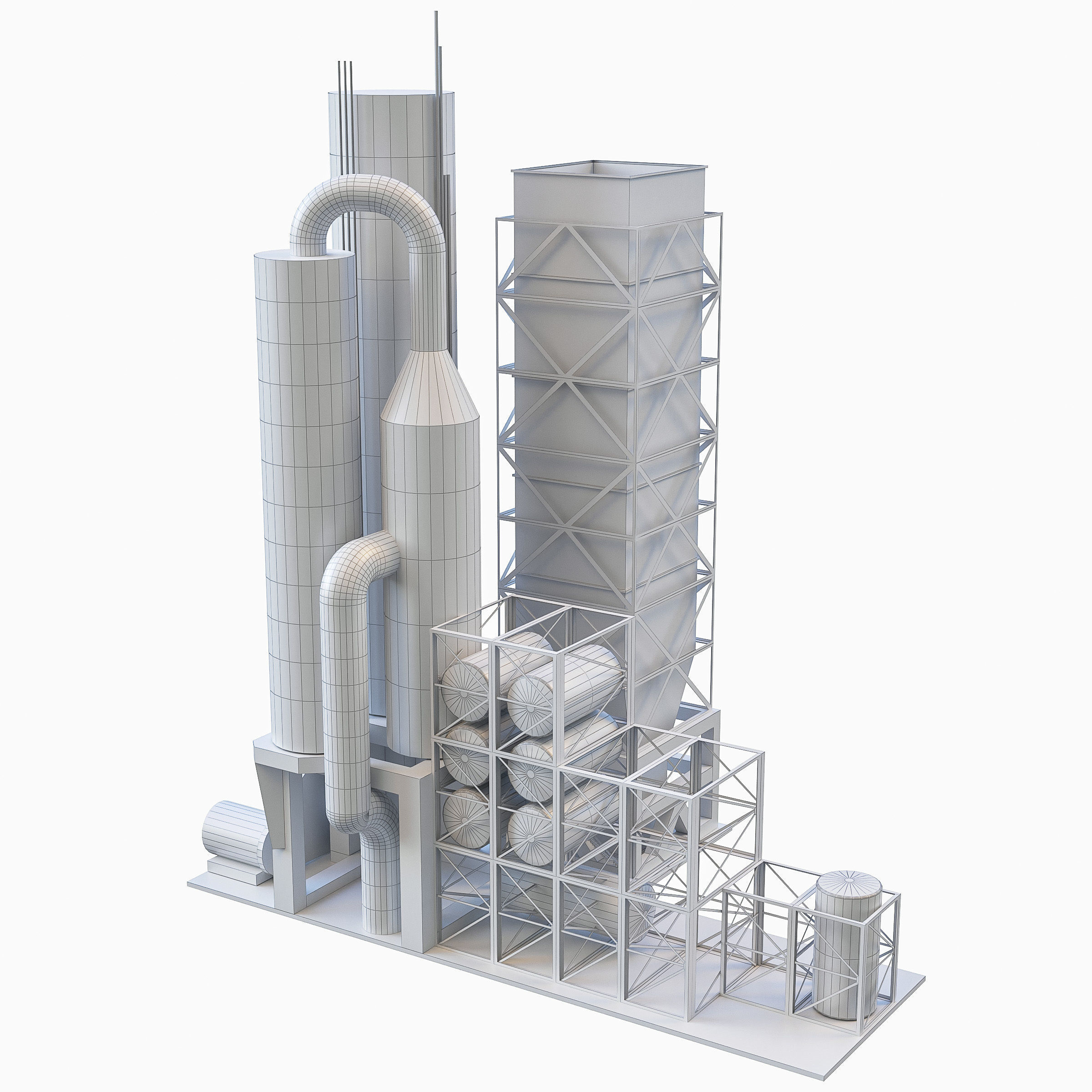 Industrial Manufacture Collection Low-poly 3D model_7