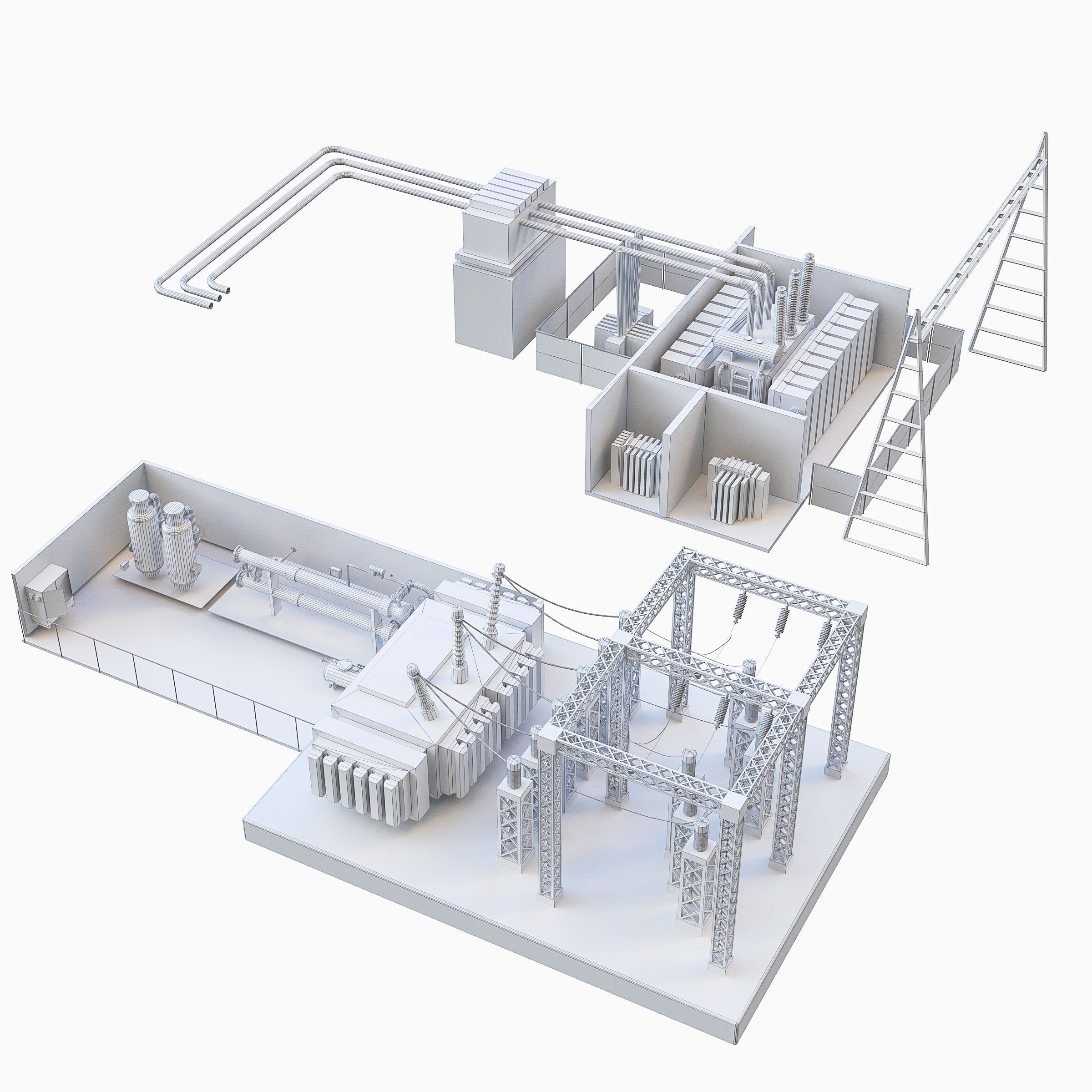 Industrial Manufacture Collection Low-poly 3D model_14