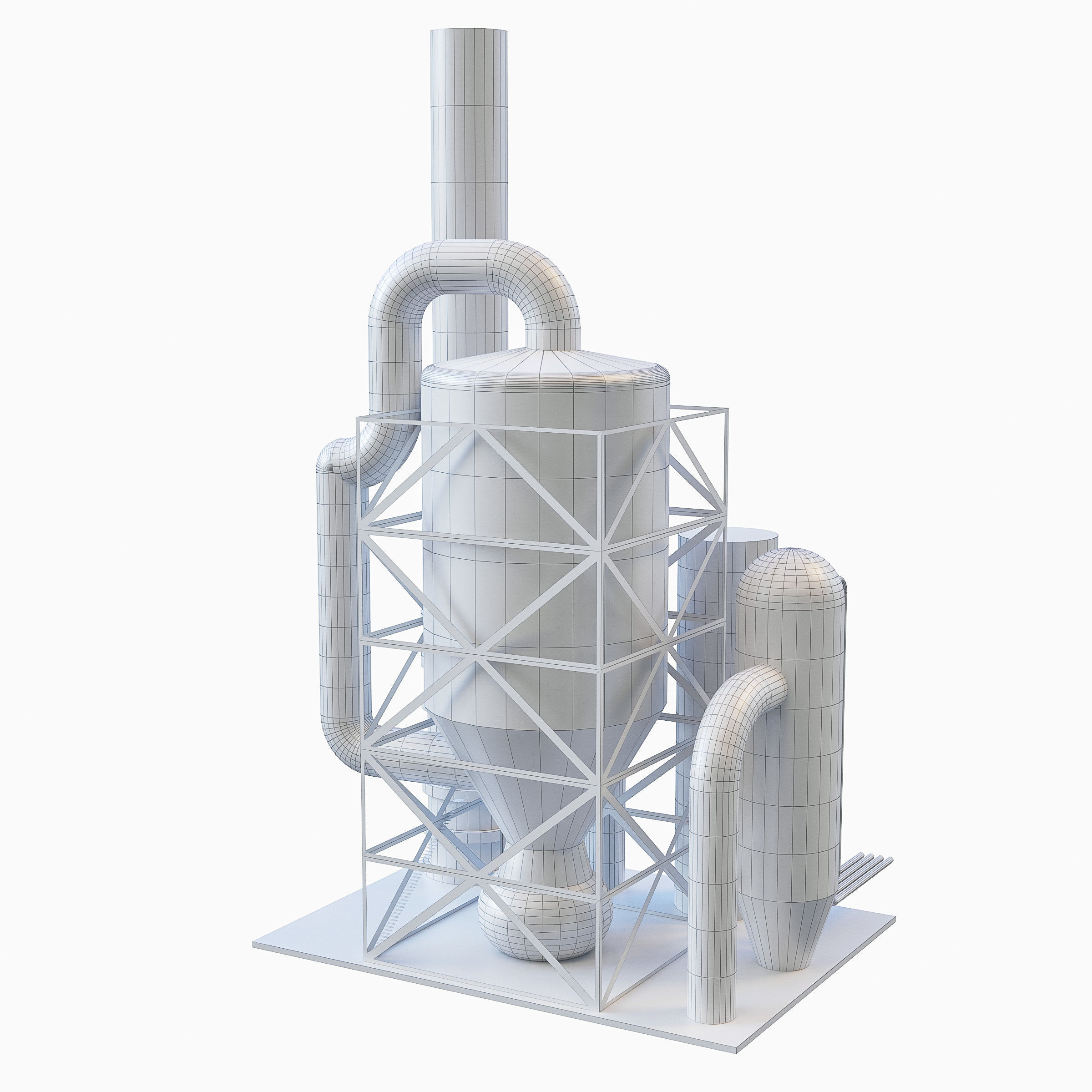 Industrial Manufacture Collection Low-poly 3D model_8