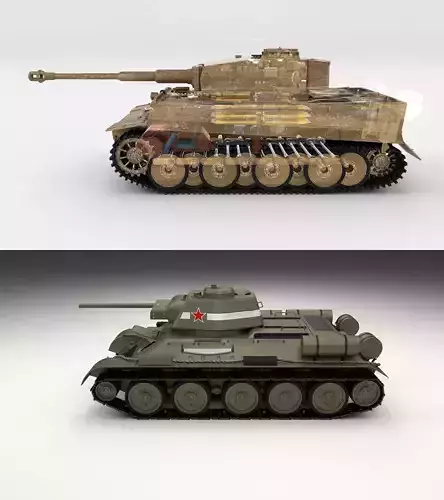 T34-76 Tiger Tank Early Pack with Interior
