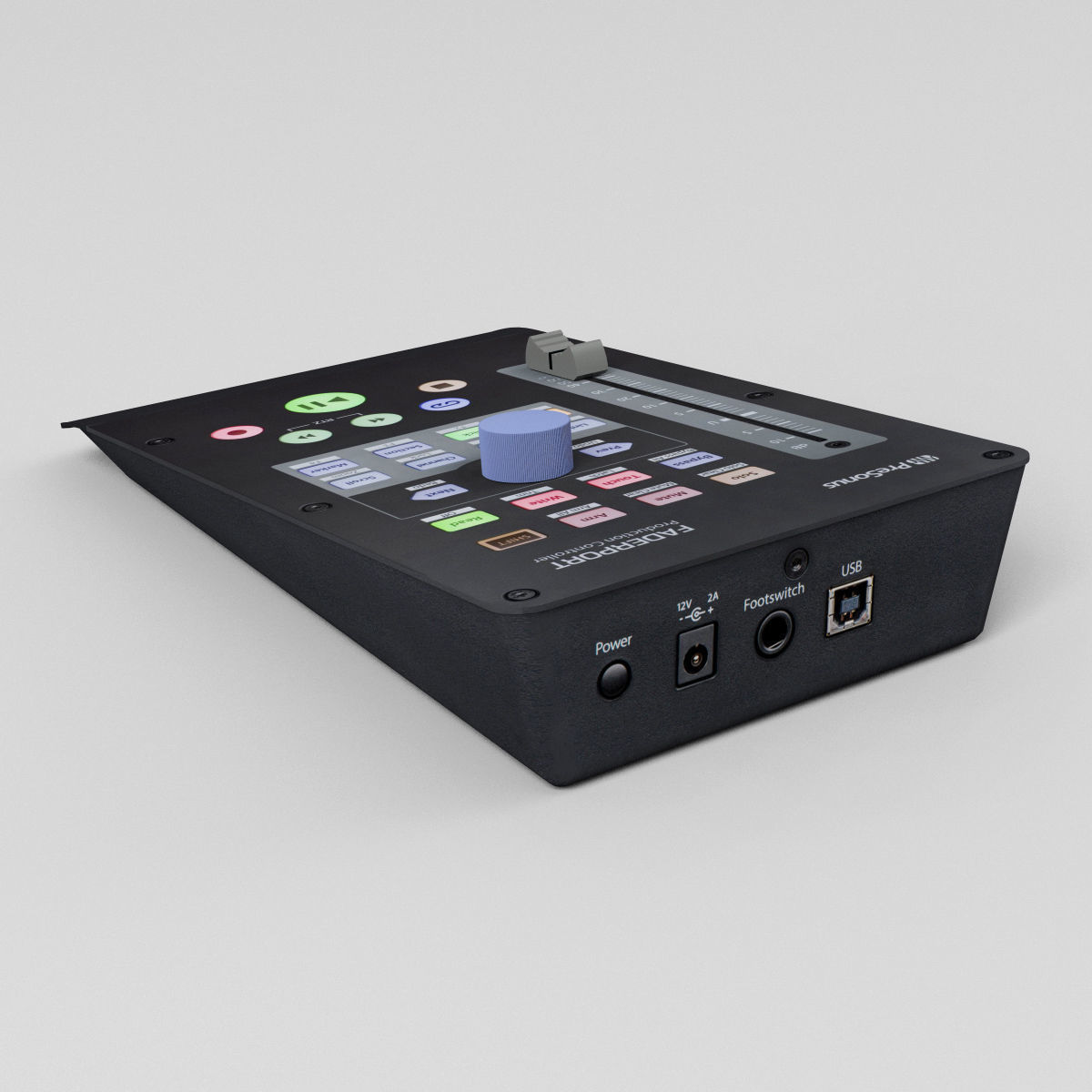 Presonus Faderport V2 DAW Controller Recording Studio Mixer Low-poly 3D model_3
