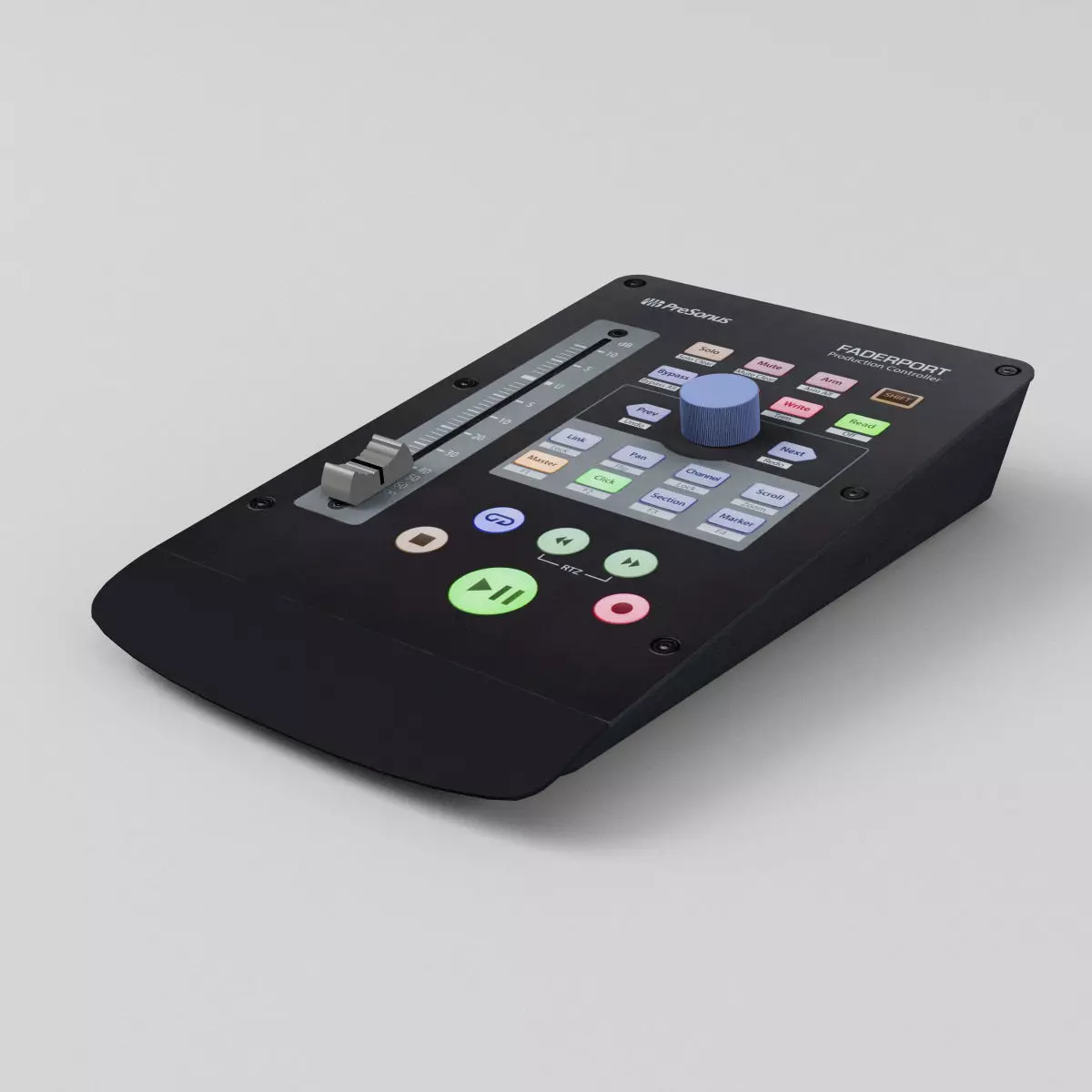 Presonus Faderport V2 DAW Controller Recording Studio Mixer Low-poly 3D model_0