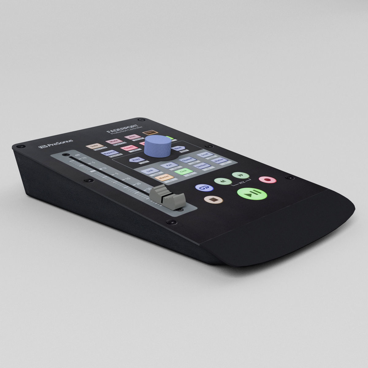 Presonus Faderport V2 DAW Controller Recording Studio Mixer Low-poly 3D model_2