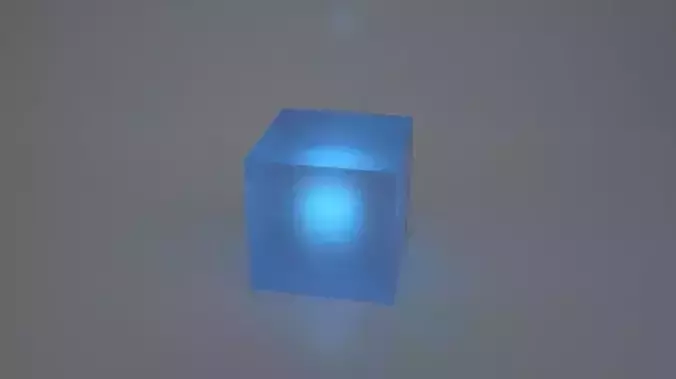 The Tessaract led cube table lamp