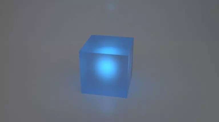 The Tessaract led cube table lamp 3D model