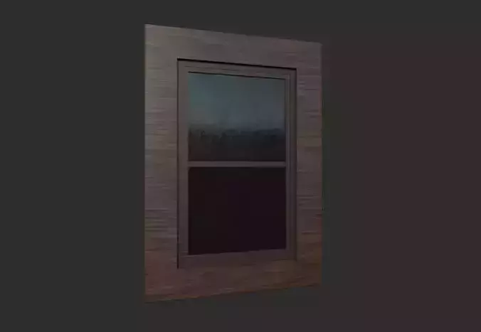 wooden window